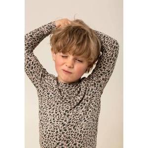 NEW MARMAR COPENHAGEN leopard long sleeve shirt in donkey